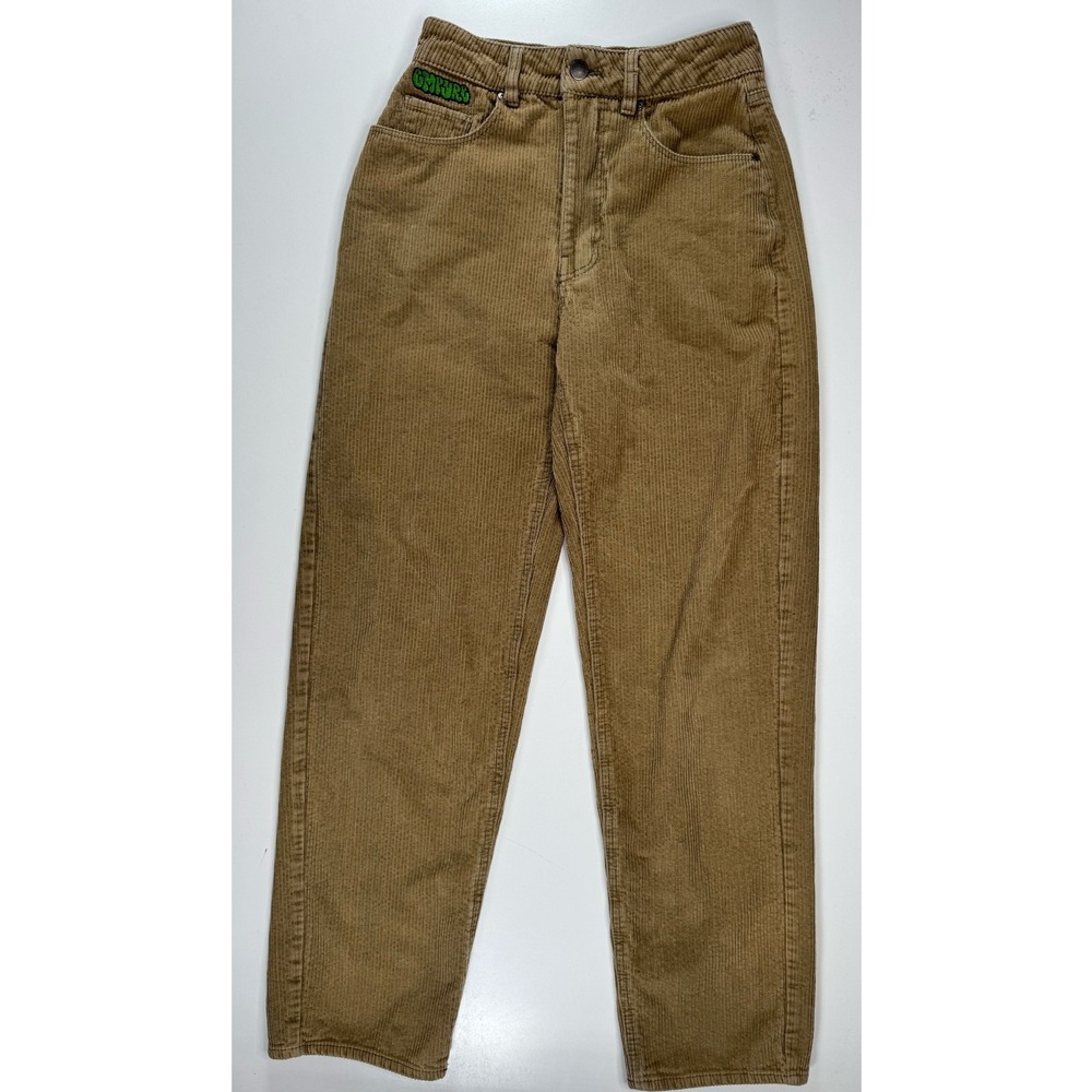 EMPYRE Tori 90s Throwback Corduroy High Rise Skate Pant Womens 0 Khaki Loose Fit